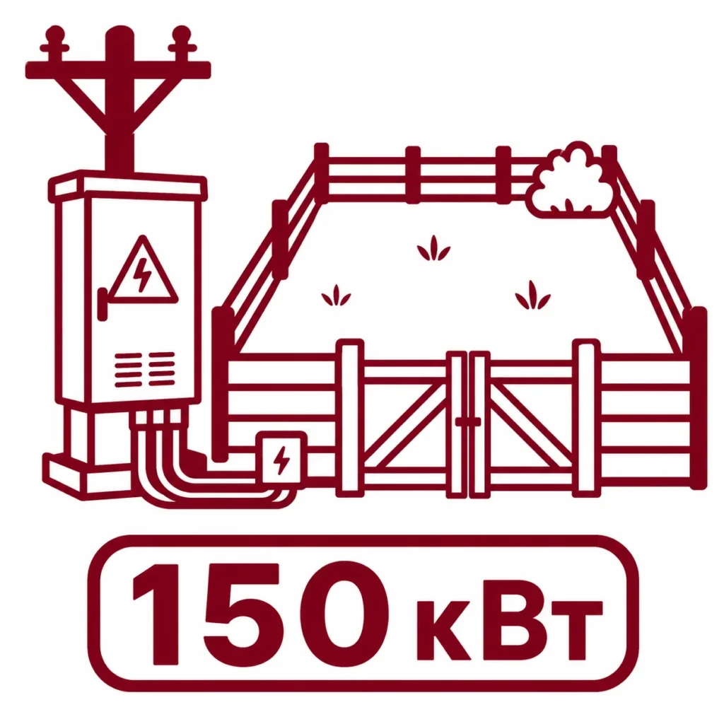 Подключение 150 кВт к земельному участку